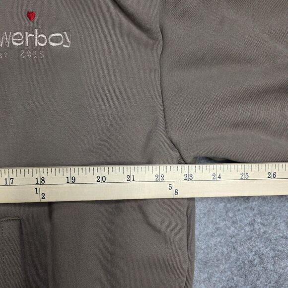 Flowerboy‎ Project Hoodie Mens Large Full Zip Embroidered Heart Streetwear - Picture 7 of 9